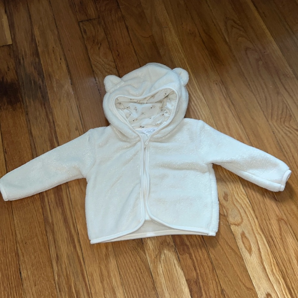 Baby Girl Hooded Fleece Jacket